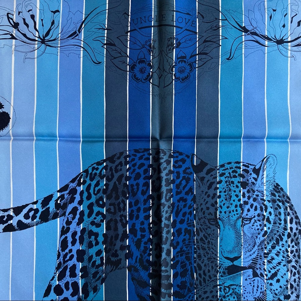 NWT Hermes Jungle Love Rainbow Silk Scarf - Picture 9 of 16